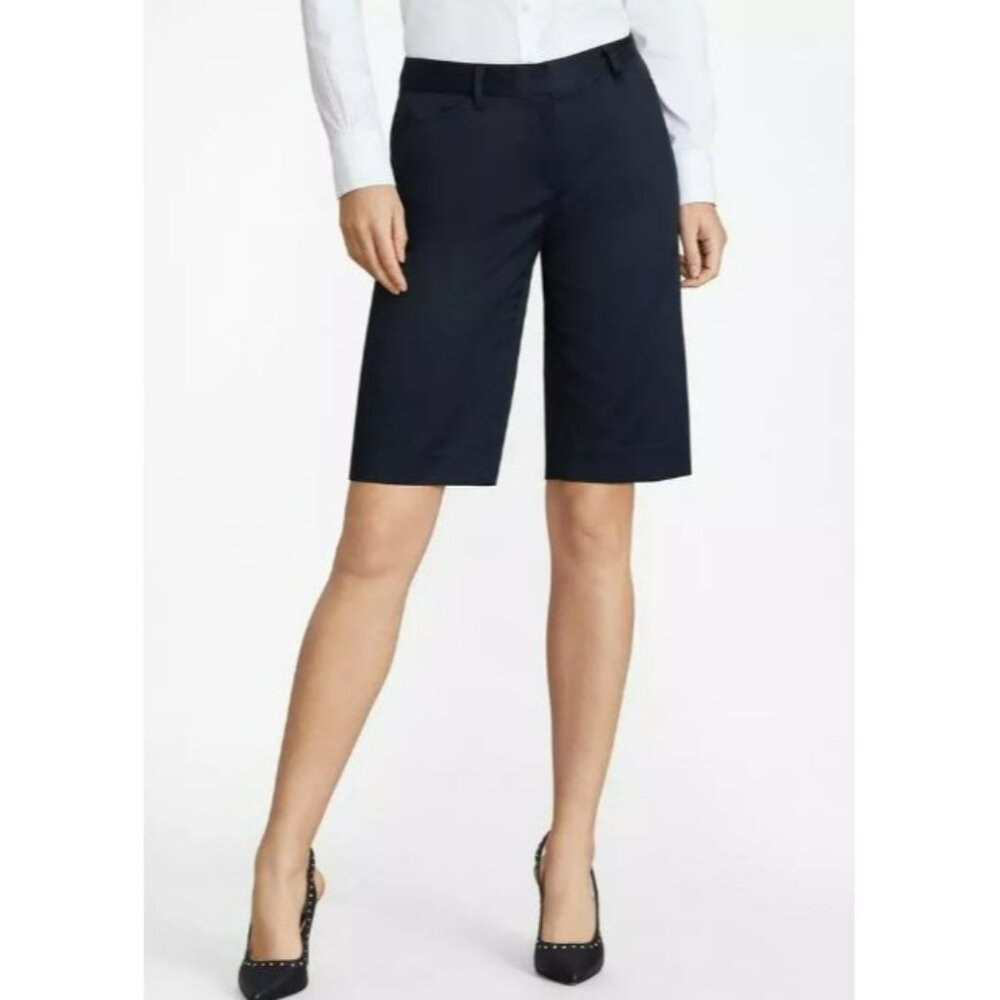 Barneys New York Black‎ Stretch Bermuda Shorts Size 0
